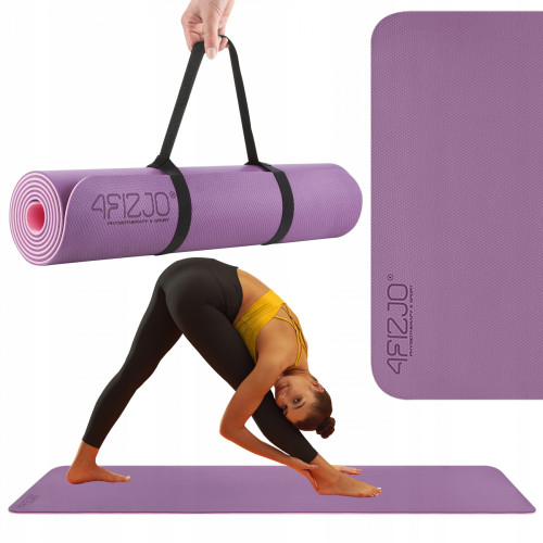Мат для фитнеса  4FIZJO TPE 180 x 60 x 0.6 см Violet/Pink - фото №2